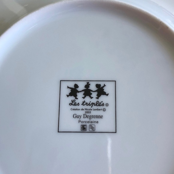 Guy Degrenne The Triplets Spring Porcelain Plate Children - Picture 5 of 6